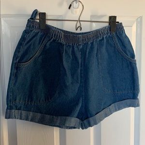 Denim loose Fitting Shorts